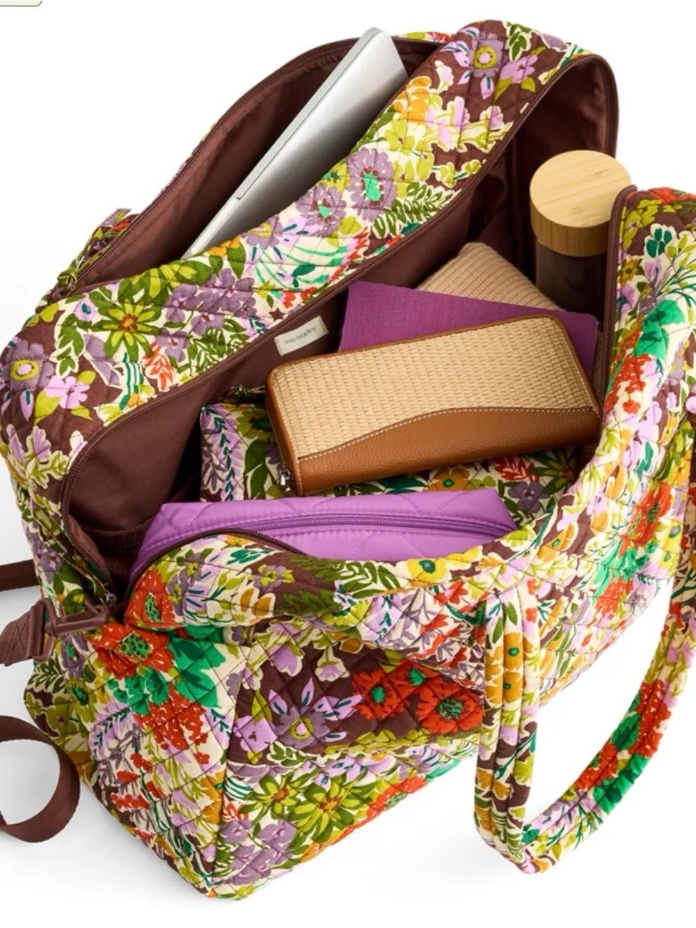 🌸Vera Bradley Large Cotton Weekender Travel Bag - Picture 8 of 10